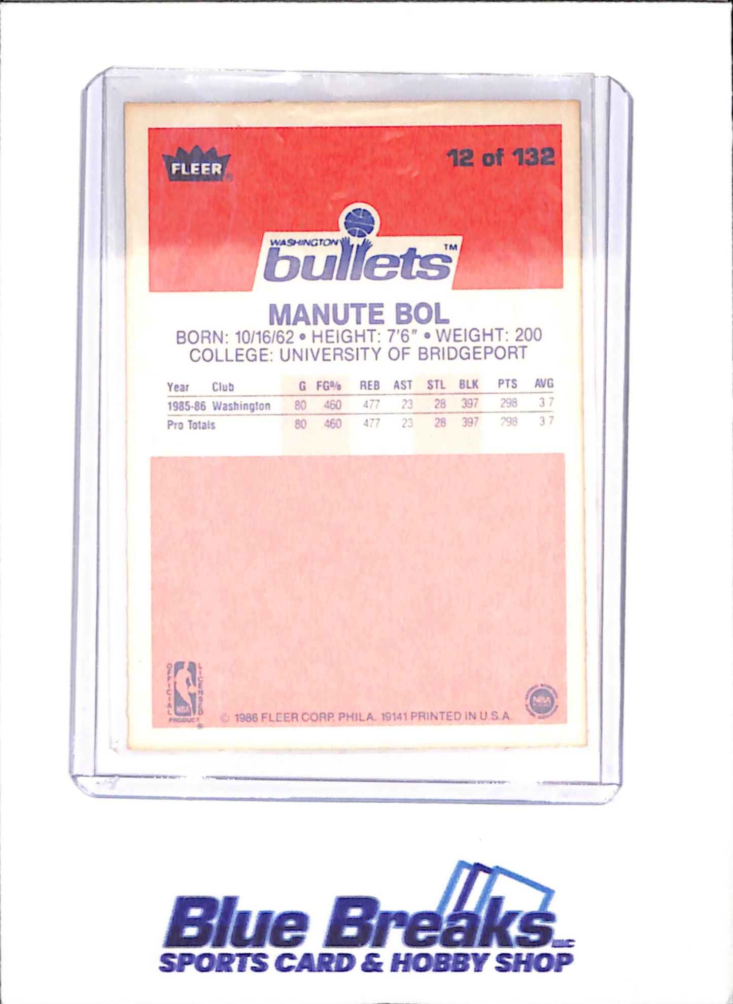 1986 Fleer Basketball Set 1-132 (No Stickers) - Michael Jordan - Complete Set