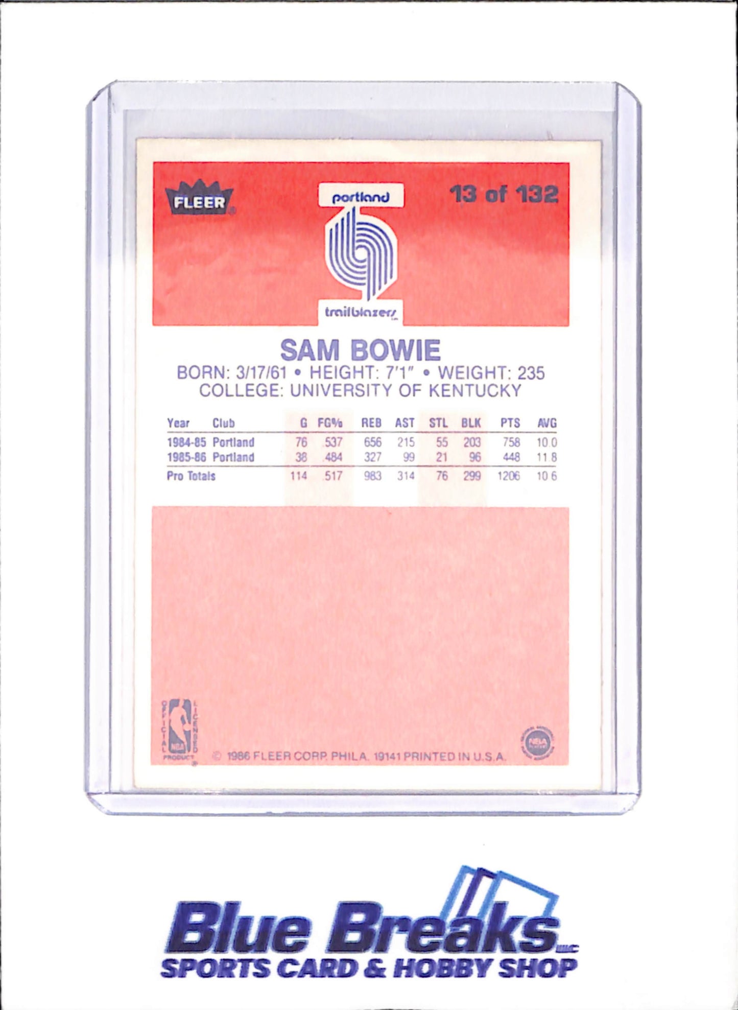 1986 Fleer Basketball Set 1-132 (No Stickers) - Michael Jordan - Complete Set
