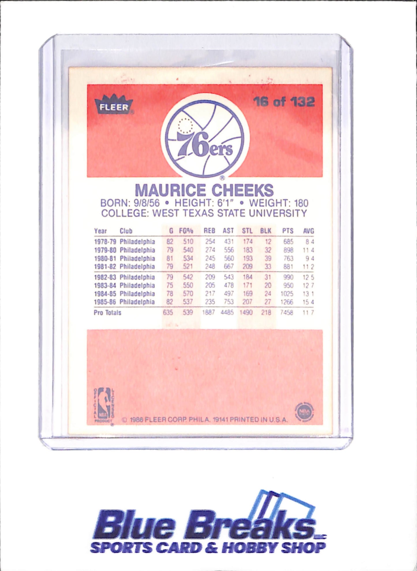 1986 Fleer Basketball Set 1-132 (No Stickers) - Michael Jordan - Complete Set