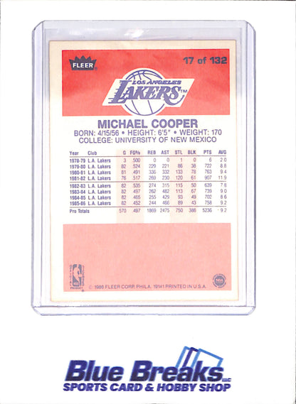 1986 Fleer Basketball Set 1-132 (No Stickers) - Michael Jordan - Complete Set