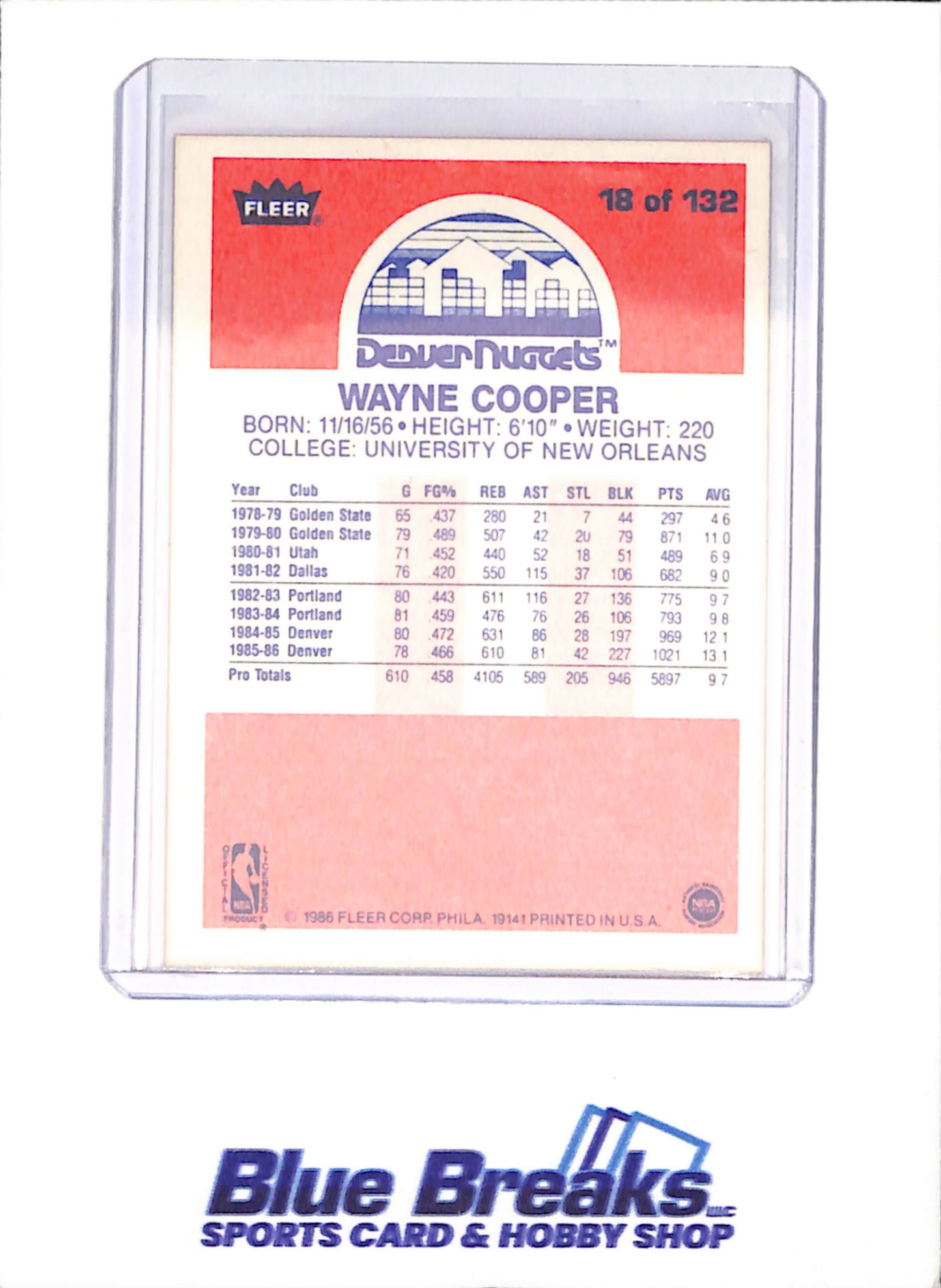 1986 Fleer Basketball Set 1-132 (No Stickers) - Michael Jordan - Complete Set