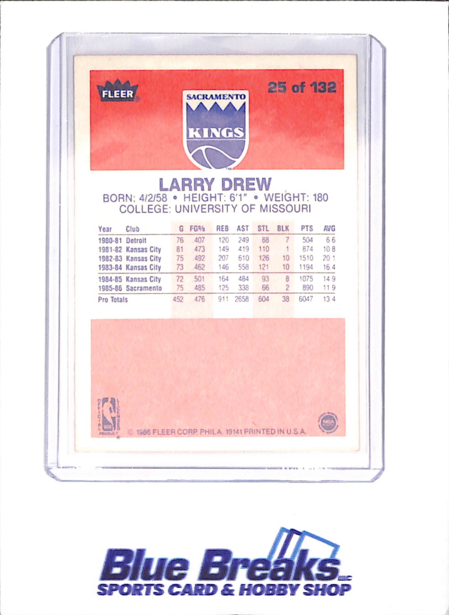 1986 Fleer Basketball Set 1-132 (No Stickers) - Michael Jordan - Complete Set