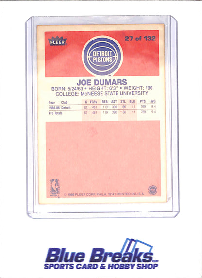 1986 Fleer Basketball Set 1-132 (No Stickers) - Michael Jordan - Complete Set