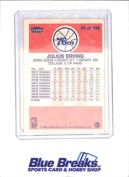 1986 Fleer Basketball Set 1-132 (No Stickers) - Michael Jordan - Complete Set