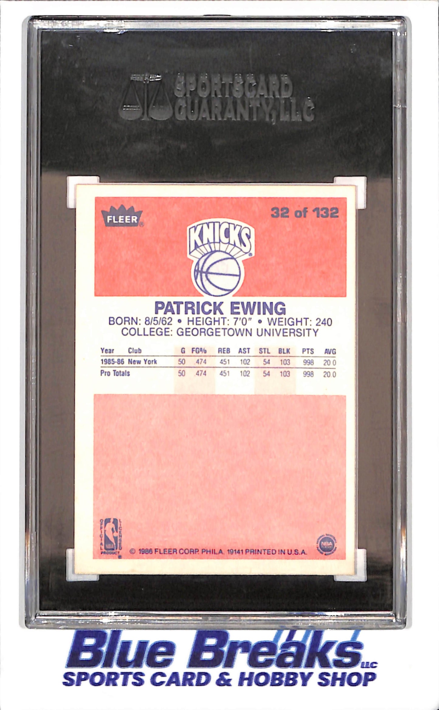 1986 Fleer Basketball Set 1-132 (No Stickers) - Michael Jordan - Complete Set
