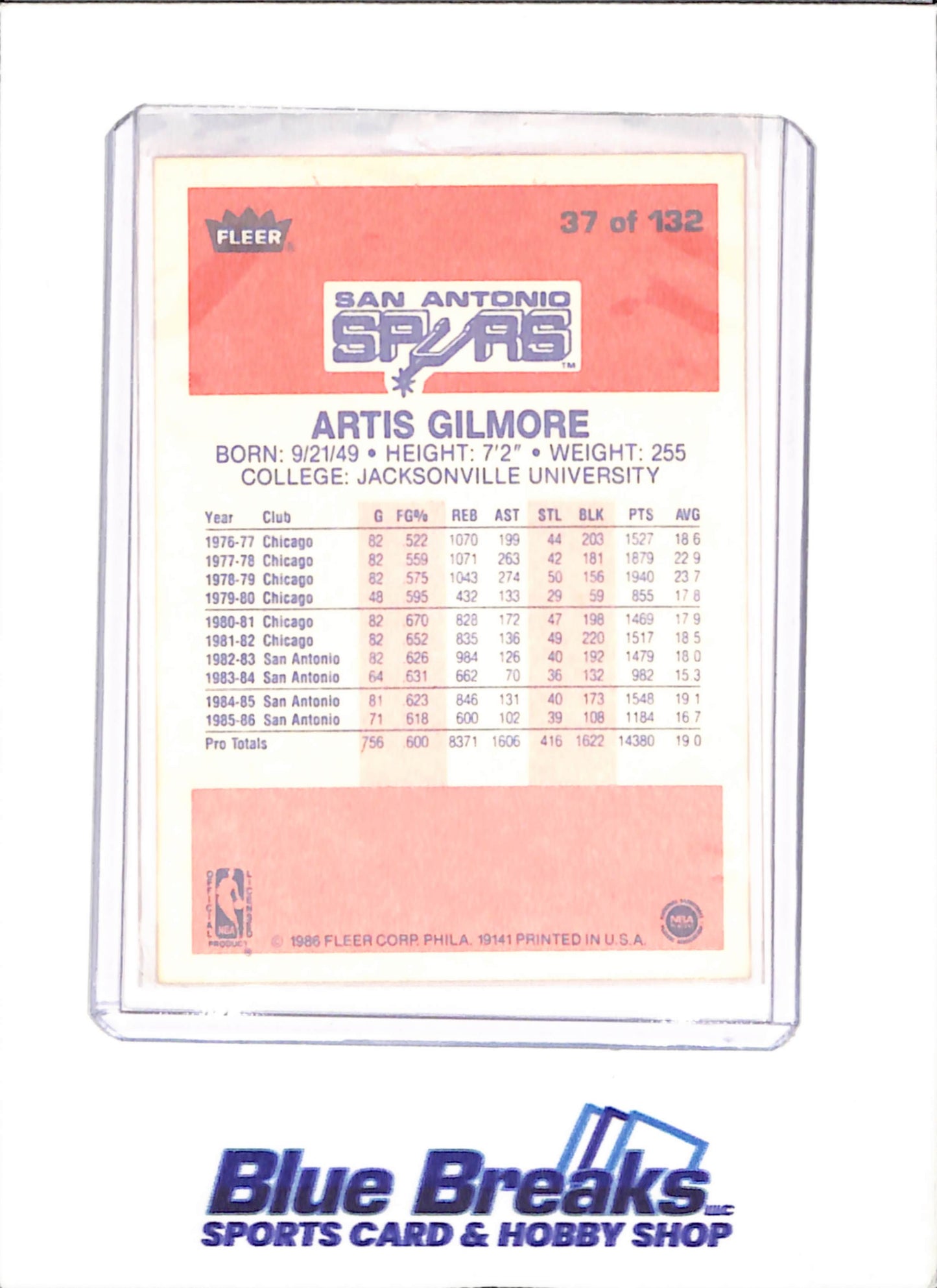 1986 Fleer Basketball Set 1-132 (No Stickers) - Michael Jordan - Complete Set