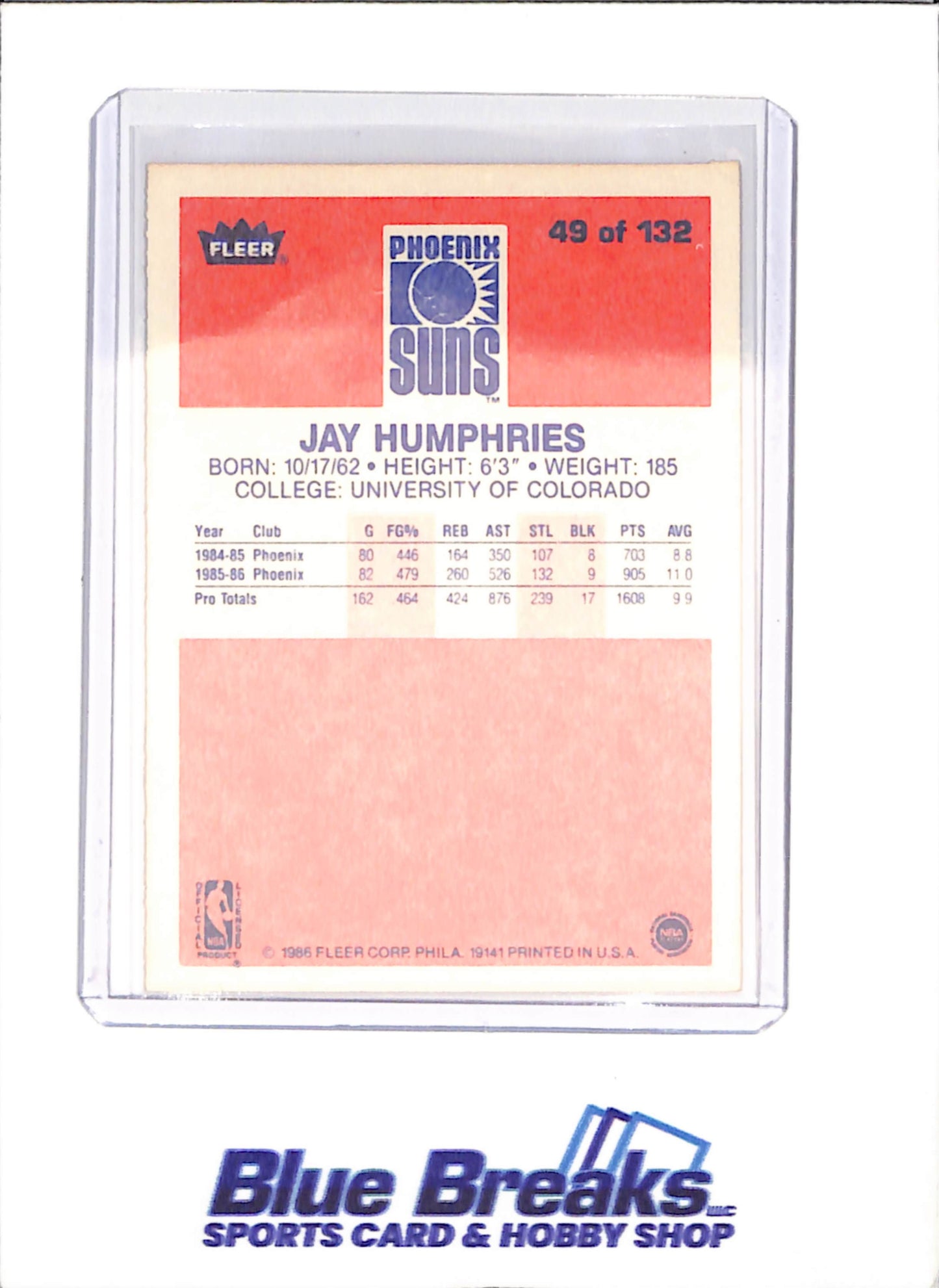 1986 Fleer Basketball Set 1-132 (No Stickers) - Michael Jordan - Complete Set