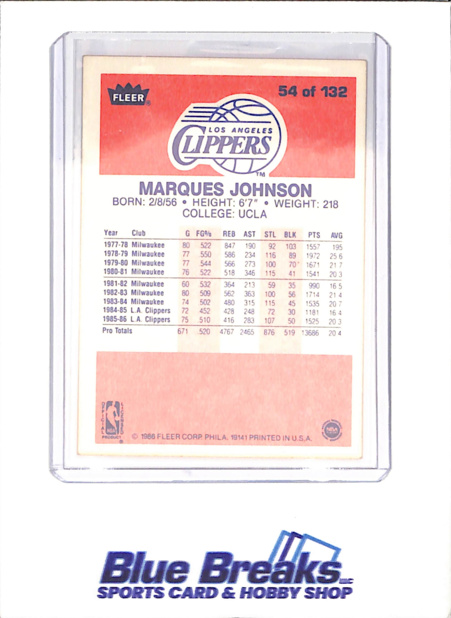 1986 Fleer Basketball Set 1-132 (No Stickers) - Michael Jordan - Complete Set
