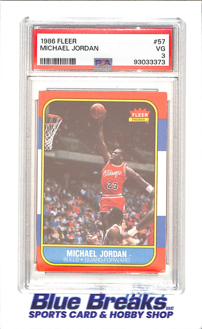 1986 Fleer Basketball Set 1-132 (No Stickers) - Michael Jordan - Complete Set