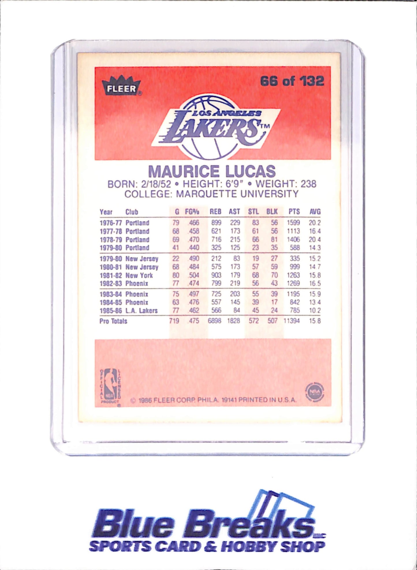 1986 Fleer Basketball Set 1-132 (No Stickers) - Michael Jordan - Complete Set