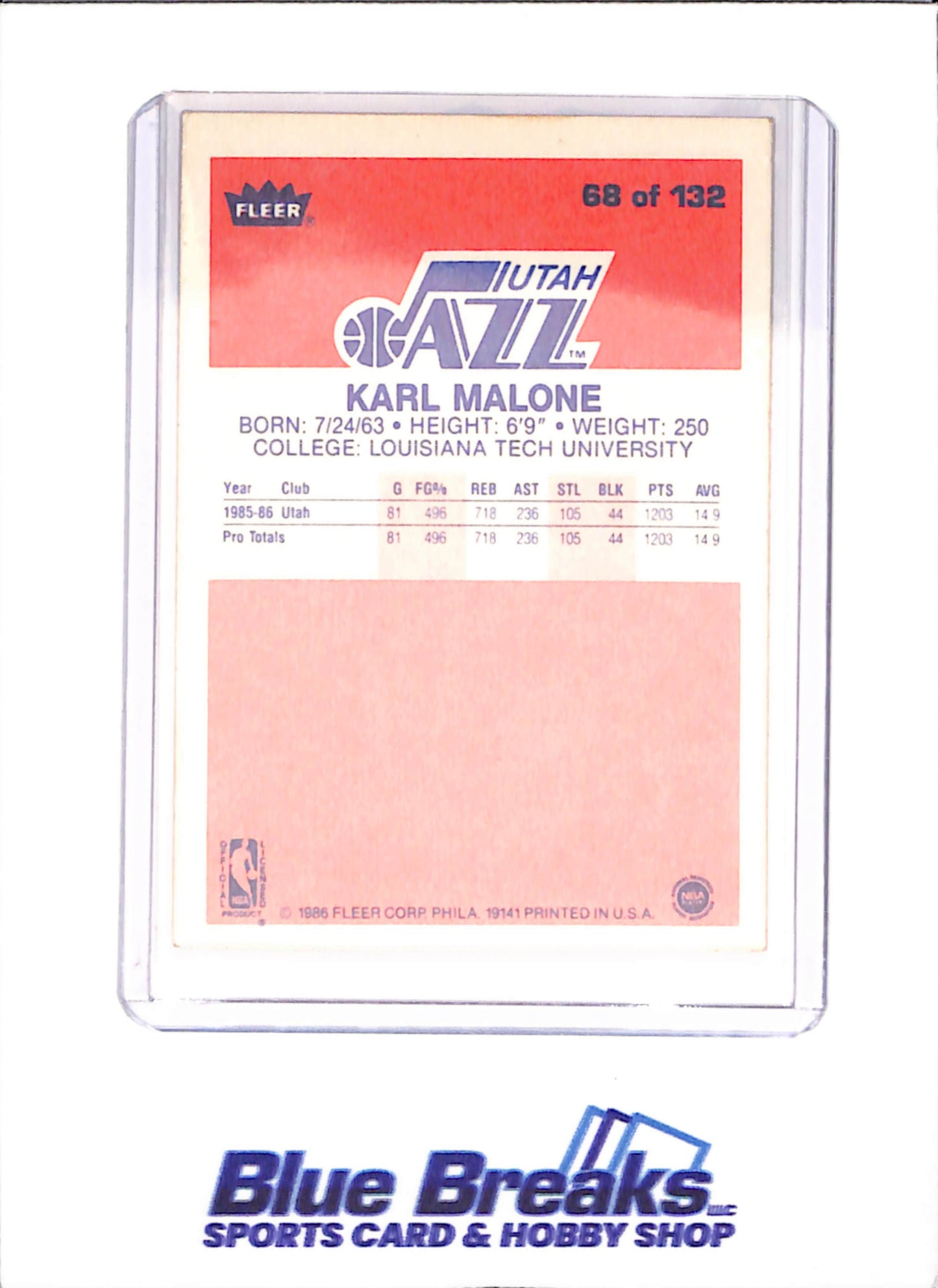 1986 Fleer Basketball Set 1-132 (No Stickers) - Michael Jordan - Complete Set