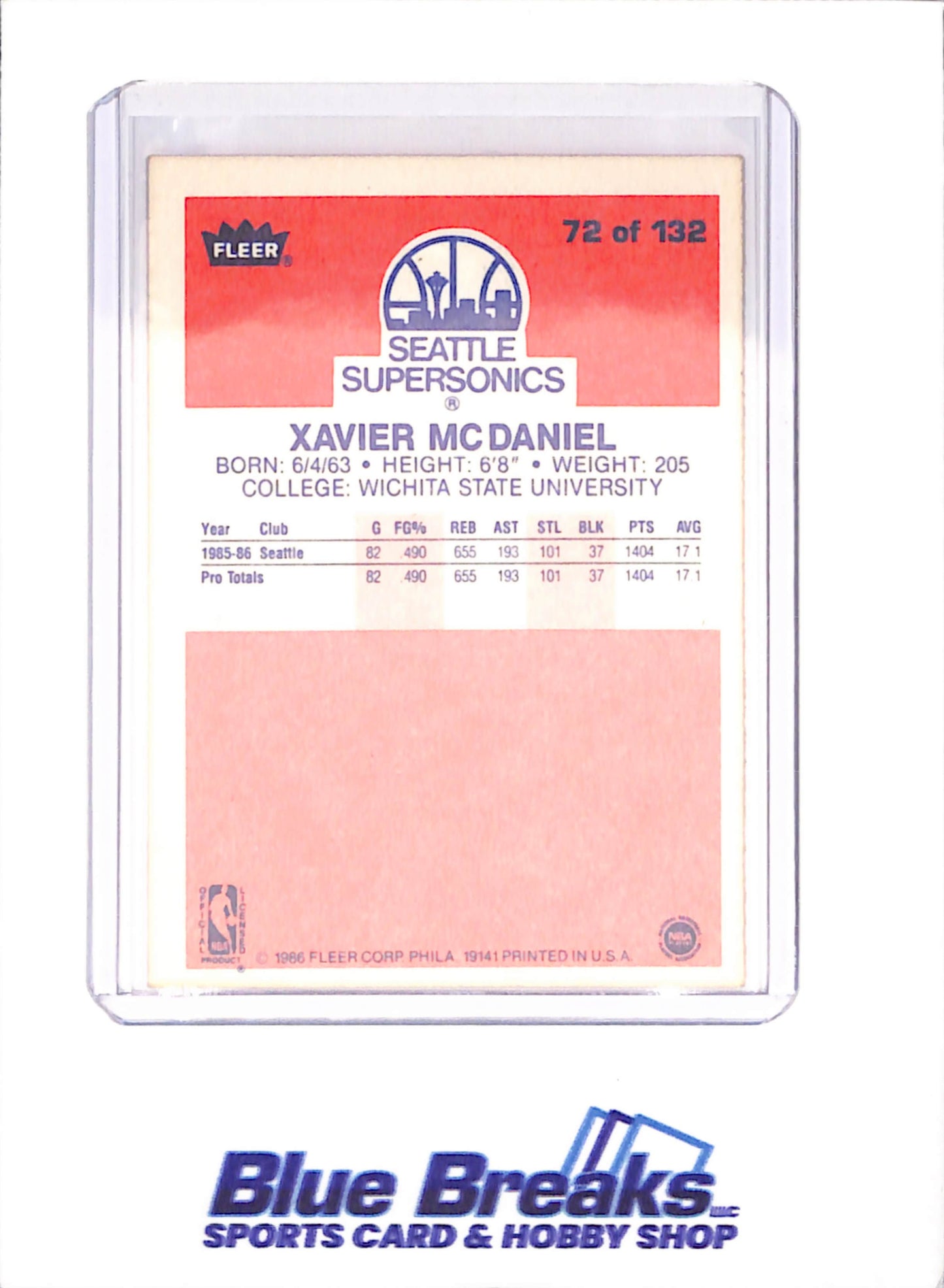 1986 Fleer Basketball Set 1-132 (No Stickers) - Michael Jordan - Complete Set