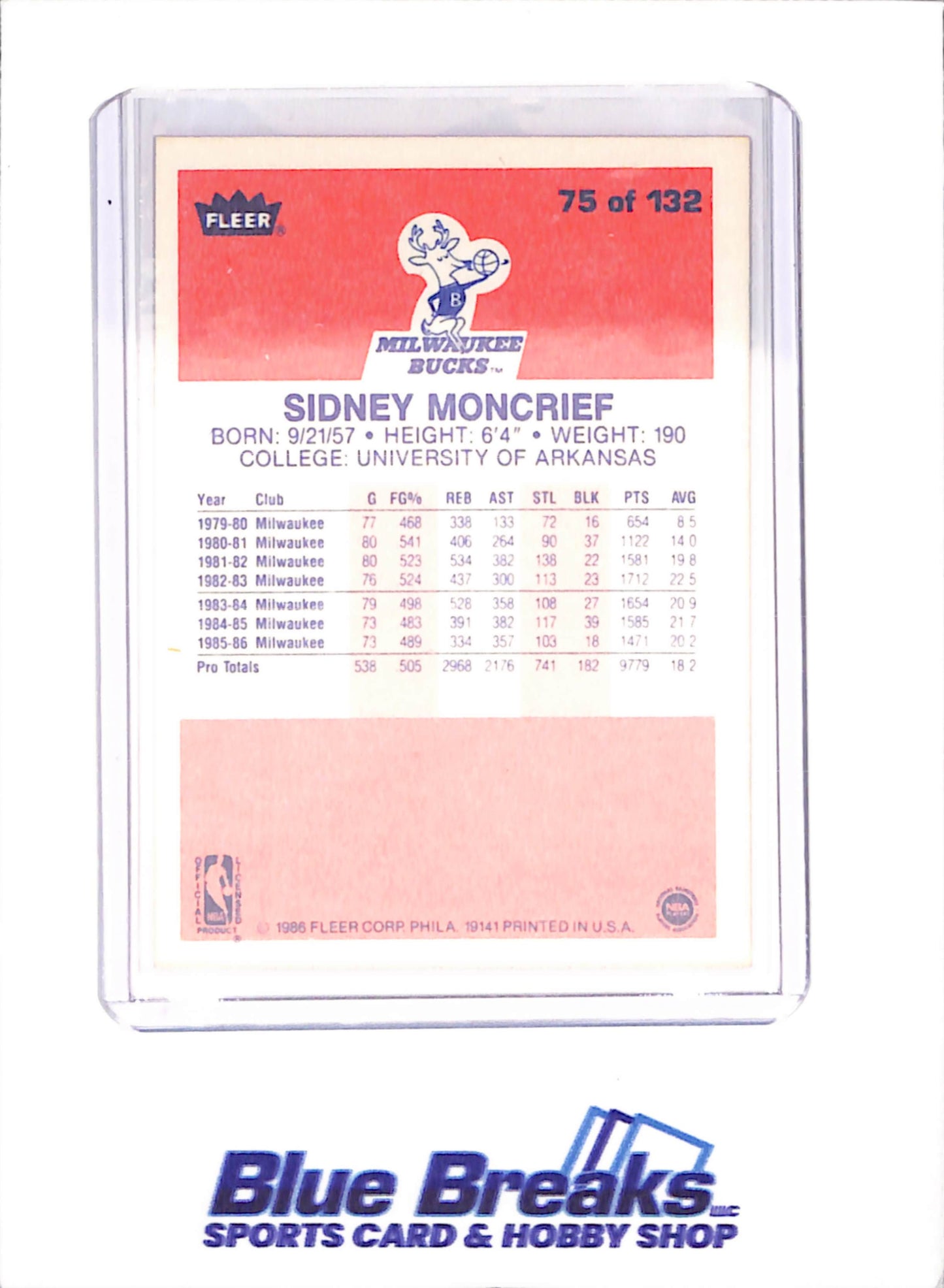 1986 Fleer Basketball Set 1-132 (No Stickers) - Michael Jordan - Complete Set