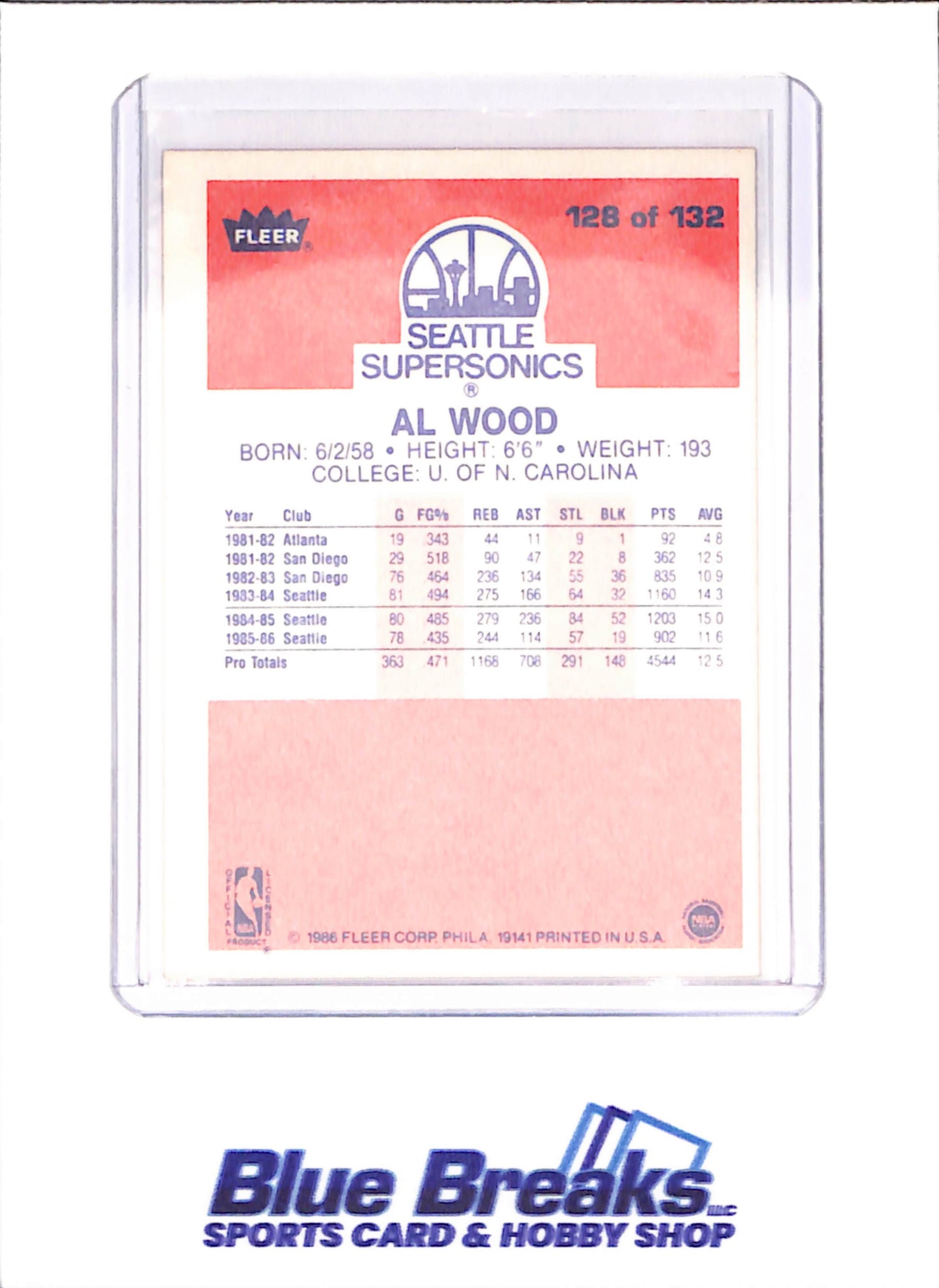 1986 Fleer Basketball Set 1-132 (No Stickers) - Michael Jordan - Complete Set