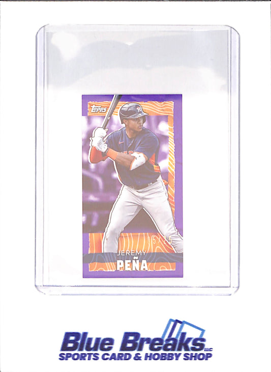 2023 Topps RIP - Jeremy Pena - Purple Exclusive Mini - 5/25 - Houston Astros - Baseball - #MRIP-JPE