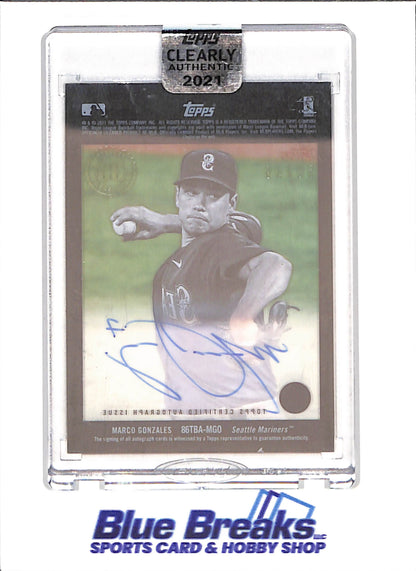 2021 Topps Clearly Authentic - Marco Gonzalez - Autograph - 58/99 - Seattle Mariners - Baseball