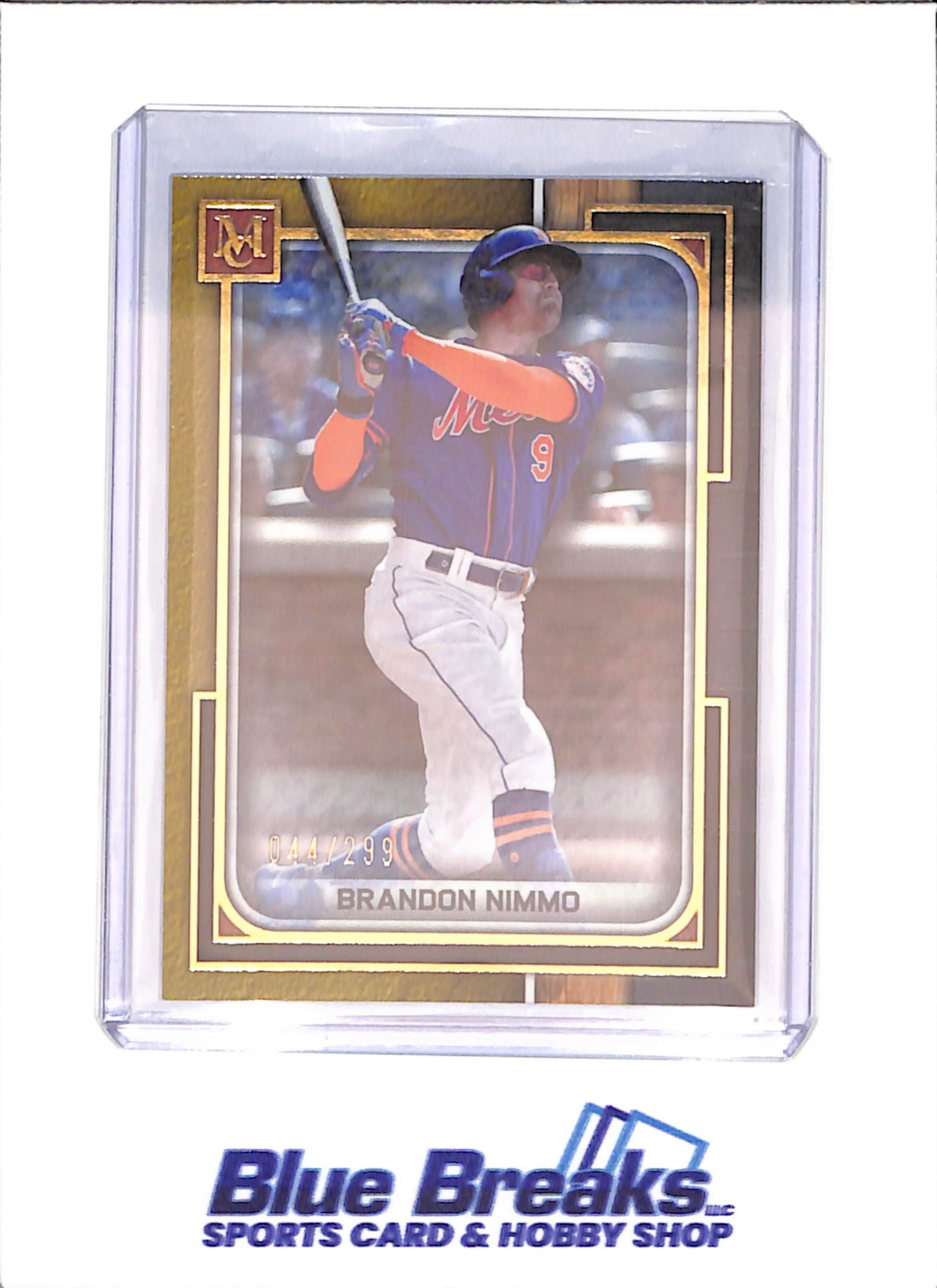 2022 Topps Museum Collection - Brandon Nimmo - 44/299 - New York Mets - Baseball - #78