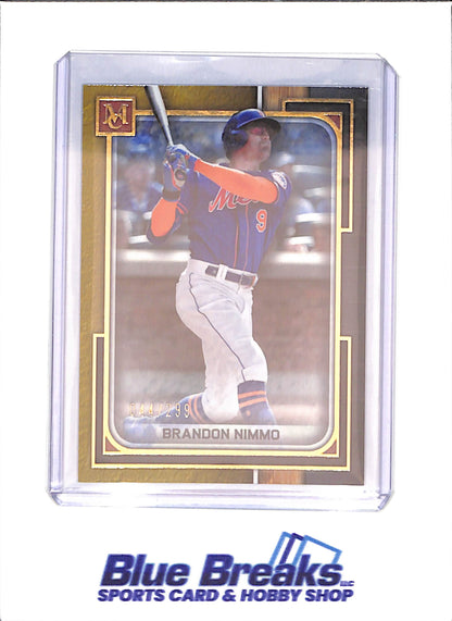 2022 Topps Museum Collection - Brandon Nimmo - 44/299 - New York Mets - Baseball - #78