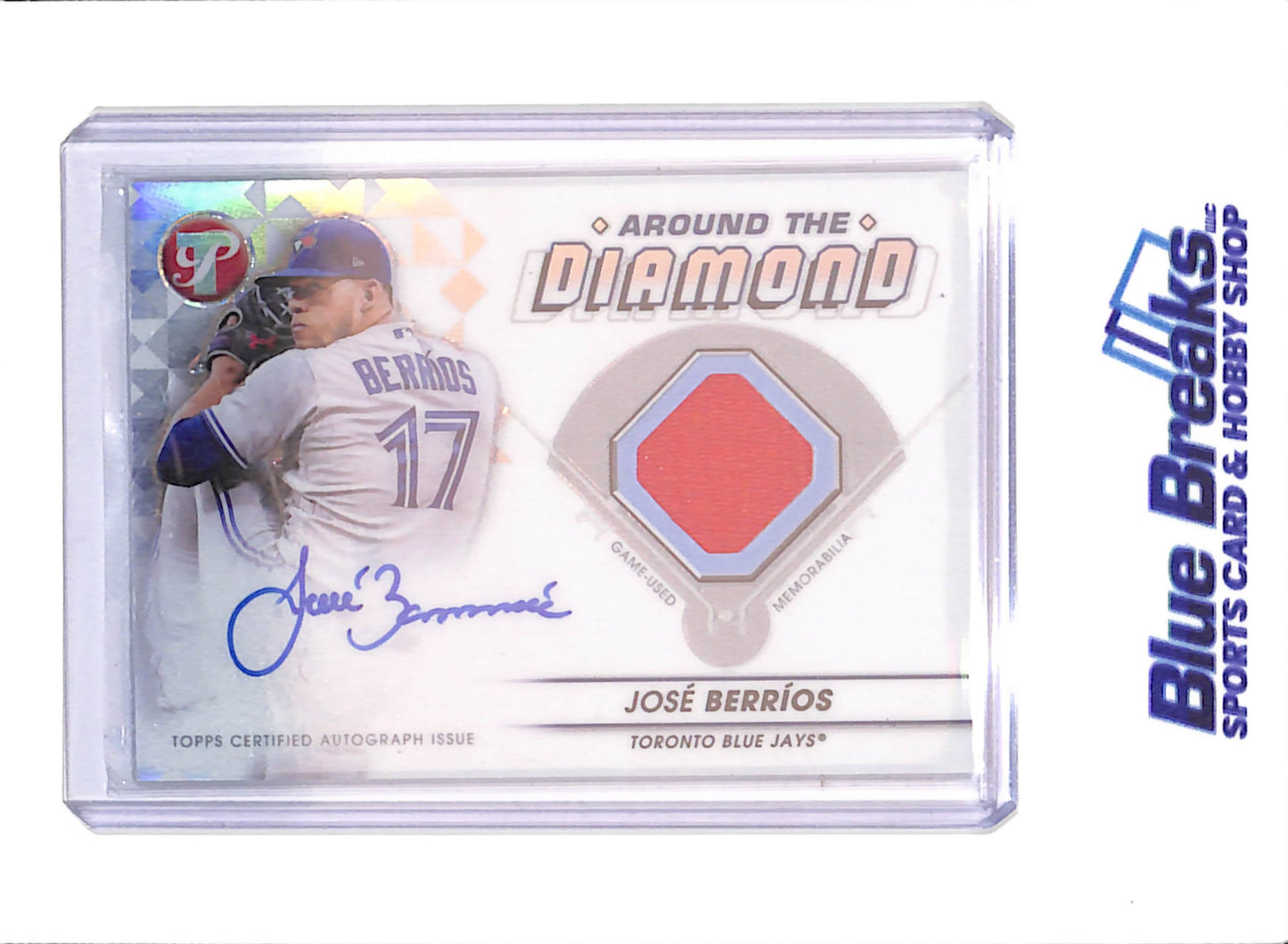 2023 Topps Pristine - Jose Berrios - Around the Diamond Autograph Relic - Toronto Blue Jays - Baseball - #ADR-JB