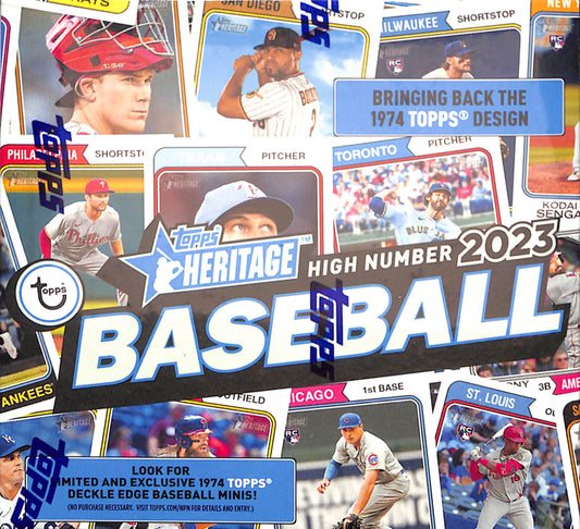 2023 Topps Heritage High Number Baseball Mega Box - Sealed Wax