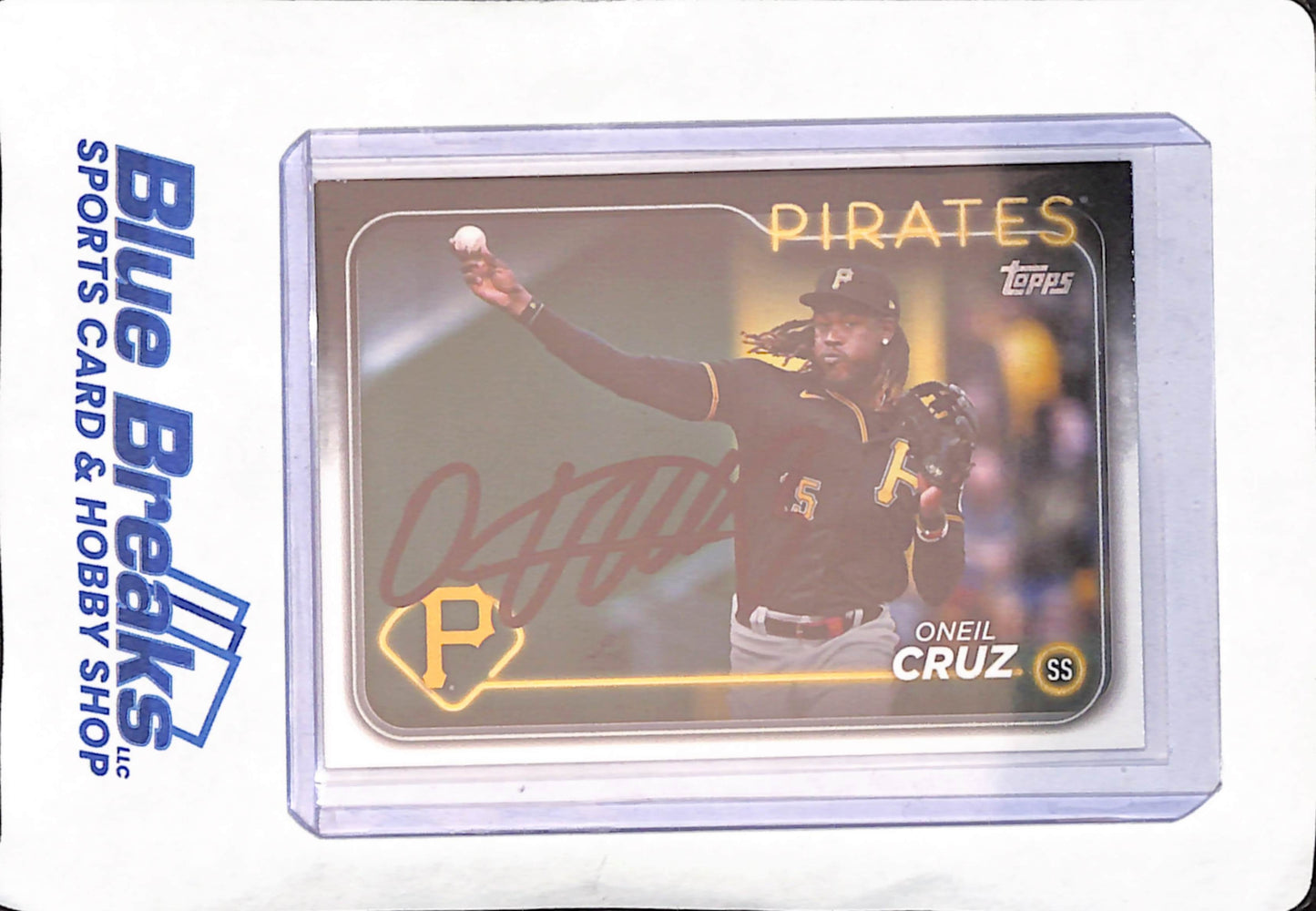 2024 Topps - Oneil Cruz - In person Autograph - Pittsburgh Pirates - Baseball - Total Sports Authentication - #90