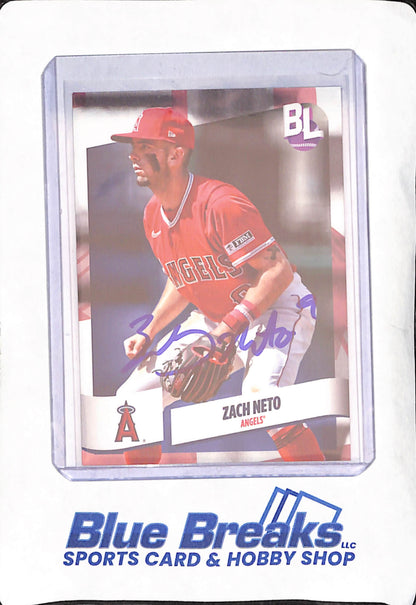 2024 Topps Big League - Zach Neto - In Person Autograph - Los Angeles Angels - Baseball - Beckett Authentication - #47