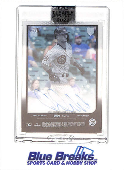 2022 Topps Clearly Authentic - Greg Deichmann - Autograph - RC - Chicago Cubs - Baseball - #CAA-GD