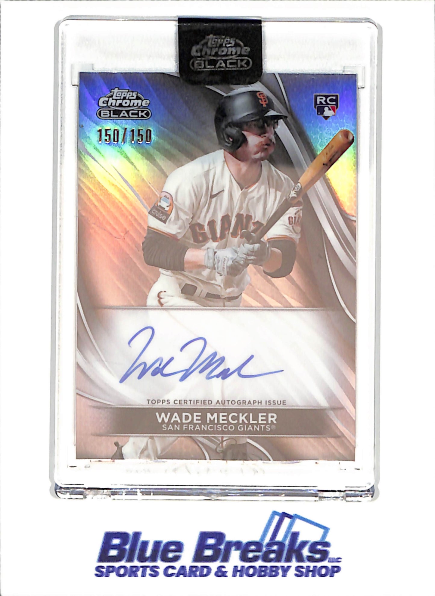 2024 Topps Chrome Black - Wads Meckler - Autograph - RC - 150/150 - San Francisco Giants - Baseball - #CBA-WM