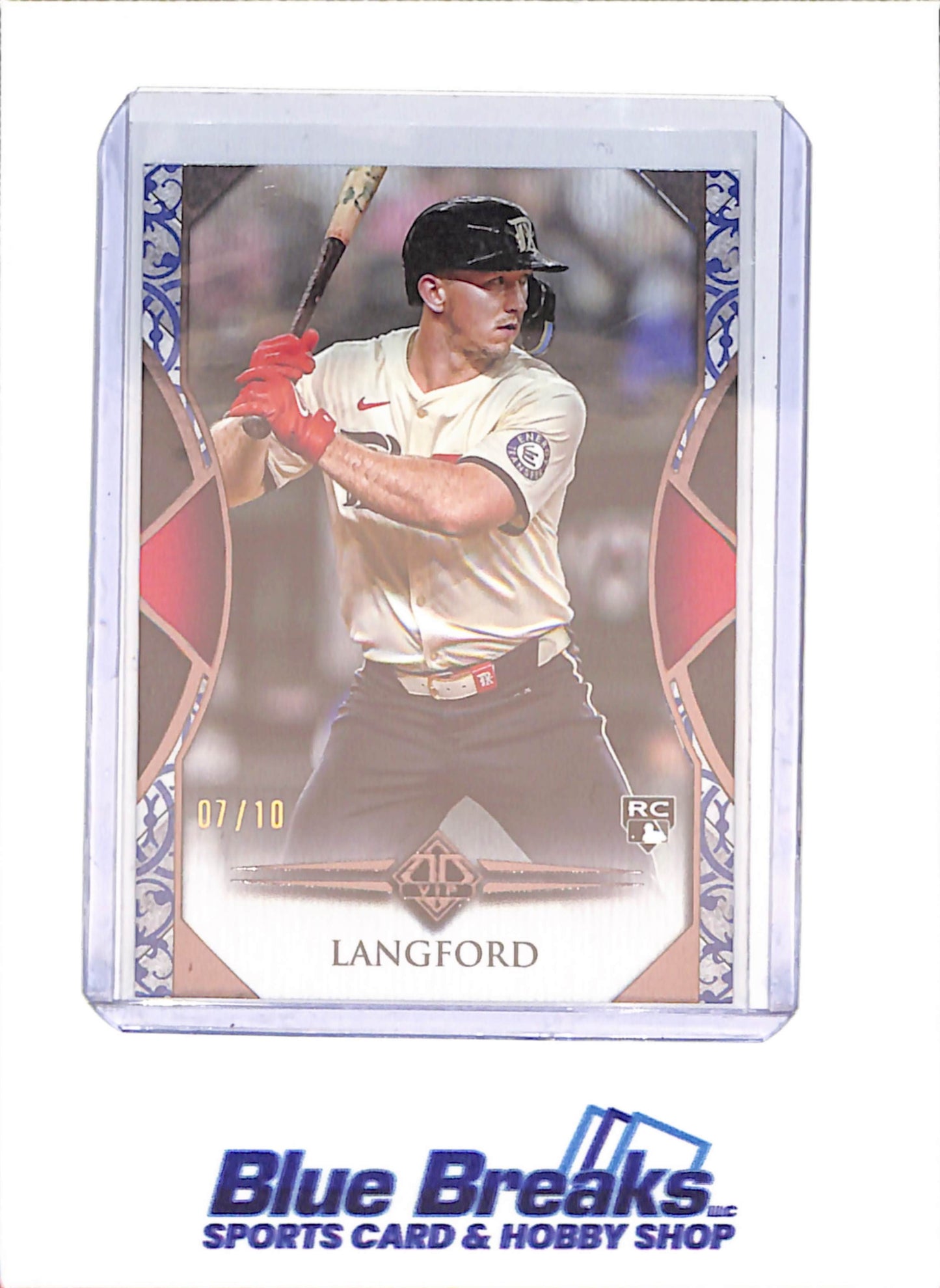 2024 Topps Transcendant VIP - Wyatt Langford - RC - 7/10 - Texas Rangers - Baseball - #15