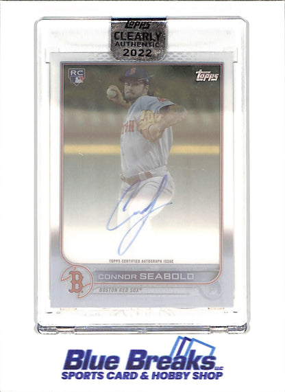 2022 Topps Clearly Authentic - Connor Seabold - Autograph - RC - Boston Red Sox - Baseball - #CAA-CS