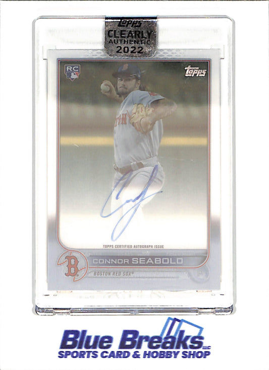 2022 Topps Clearly Authentic - Connor Seabold - Autograph - RC - Boston Red Sox - Baseball - #CAA-CS