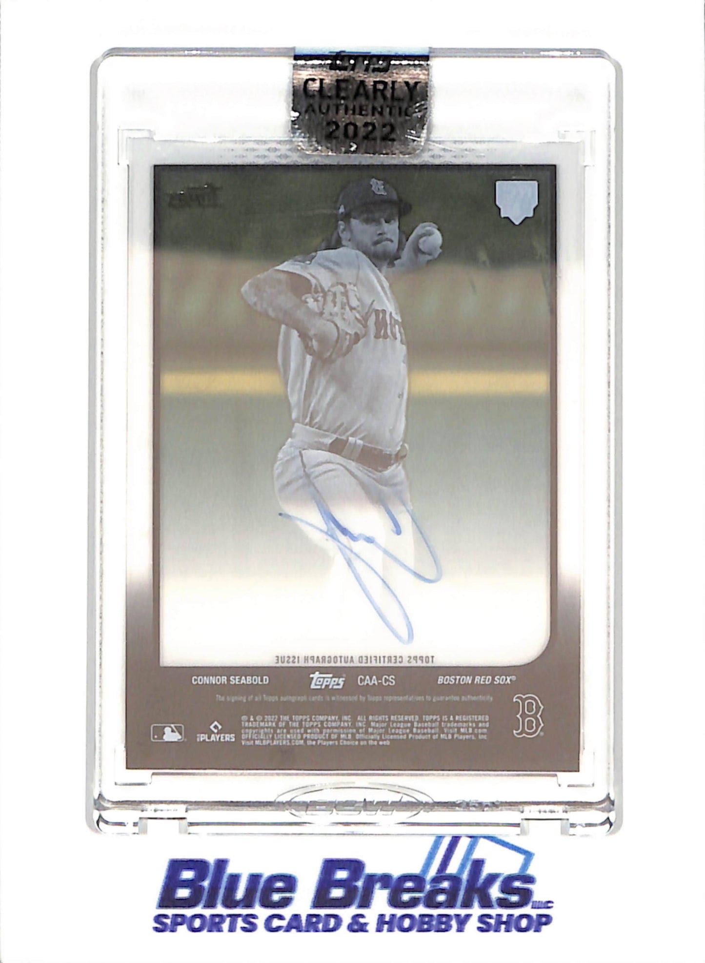 2022 Topps Clearly Authentic - Connor Seabold - Autograph - RC - Boston Red Sox - Baseball - #CAA-CS