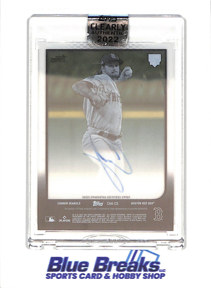 2022 Topps Clearly Authentic - Connor Seabold - Autograph - RC - Boston Red Sox - Baseball - #CAA-CS