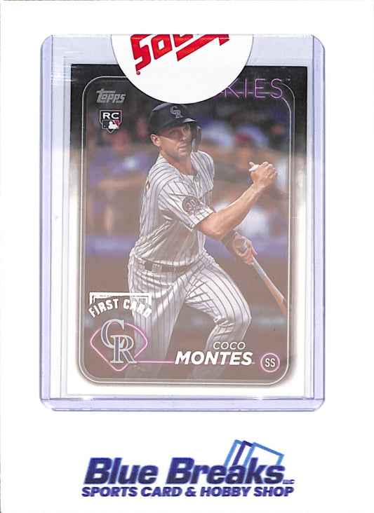 2024 Topps Series 1 - Coco Montes - First Card - 1/1 - RC - Colorado Rockies - Baseball - #92