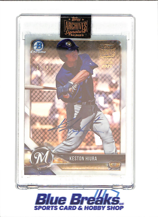 2021 Topps Archives Signature Series - Keaton Hiura - Autograph - 2018 Bowman Chrome - 17/29 - #BDC-49