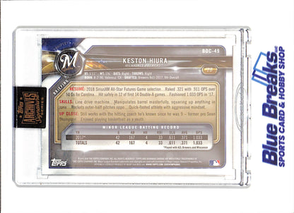 2021 Topps Archives Signature Series - Keaton Hiura - Autograph - 2018 Bowman Chrome - 17/29 - #BDC-49