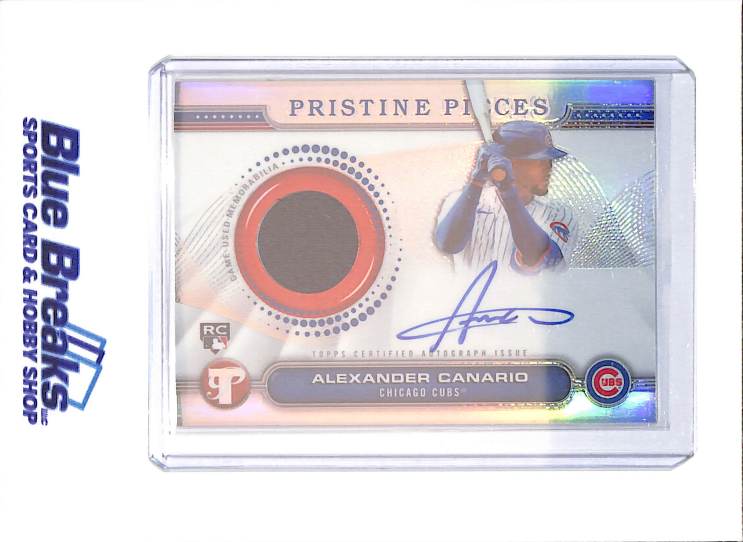 2024 Topps Pristine - Alexander Canario - Pristine Pieces Autograph Relic - RC - Chicago Cubs - Baseball - #PPAR-AC