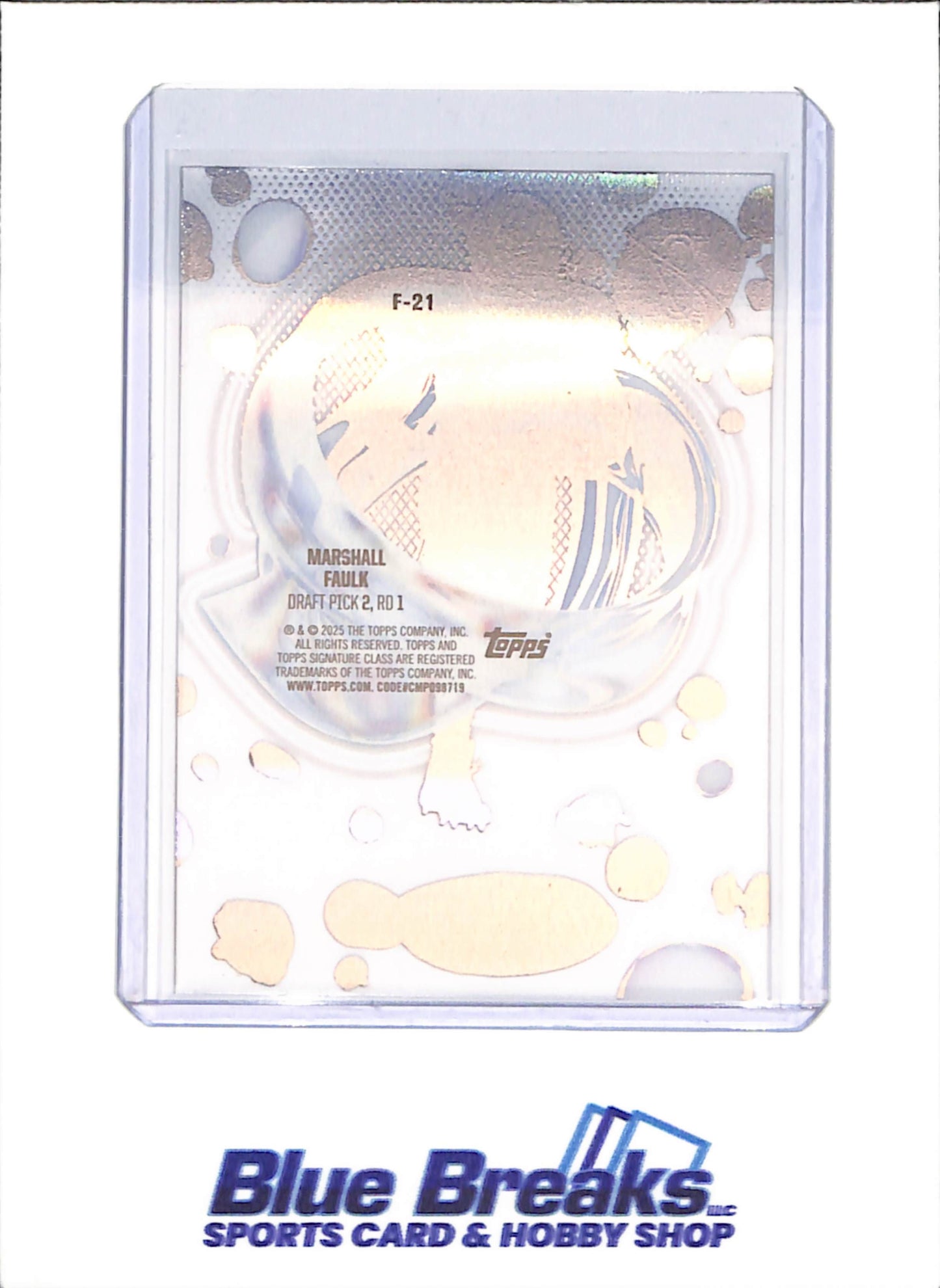 2025 Topps Signature Class - Marshall Faulk - Fluidity - St Louis Rams - Football - #F-21
