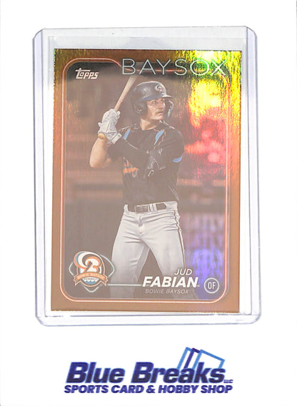 2024 Topps Pro Debut - Jud Fabian - Gold - 18/50 - Bowie Baysox - Baseball - #PD-6 - Drop