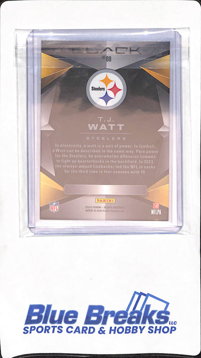 2024 Panini - Black - TJ Watt - 11/15 - #88 - football - Steelers
