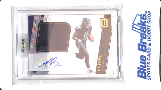 2019 Panini Unparalleled - AJ Brown - relic - auto - #312 - football - Titans