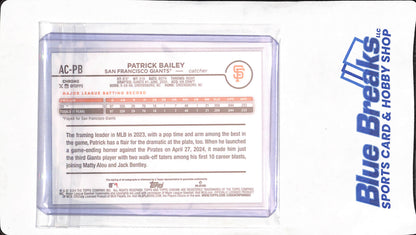 2024 Topps Chrome - blue - Patrick Bailey - 091/150 - auto - #AC-PB - baseball - Giants
