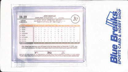2024 Topps Chrome - red - Joe Boyle - auto - 3/5 - RC - #RA-JBY - baseball - Athletics