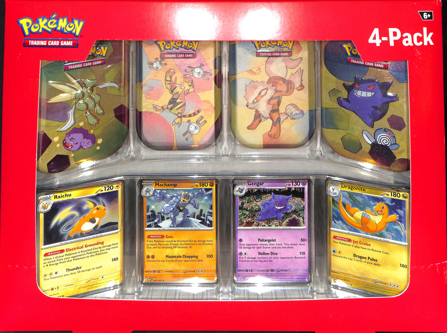 Pokemon - 151 (4 Mini Tins + 4 Promo Cards Bundle) - SV: Scarlet & Violet - Sealed Wax