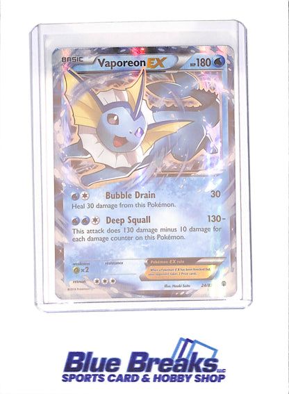 2016 Pokemon - Vaporeon EX - Generations - 24/83