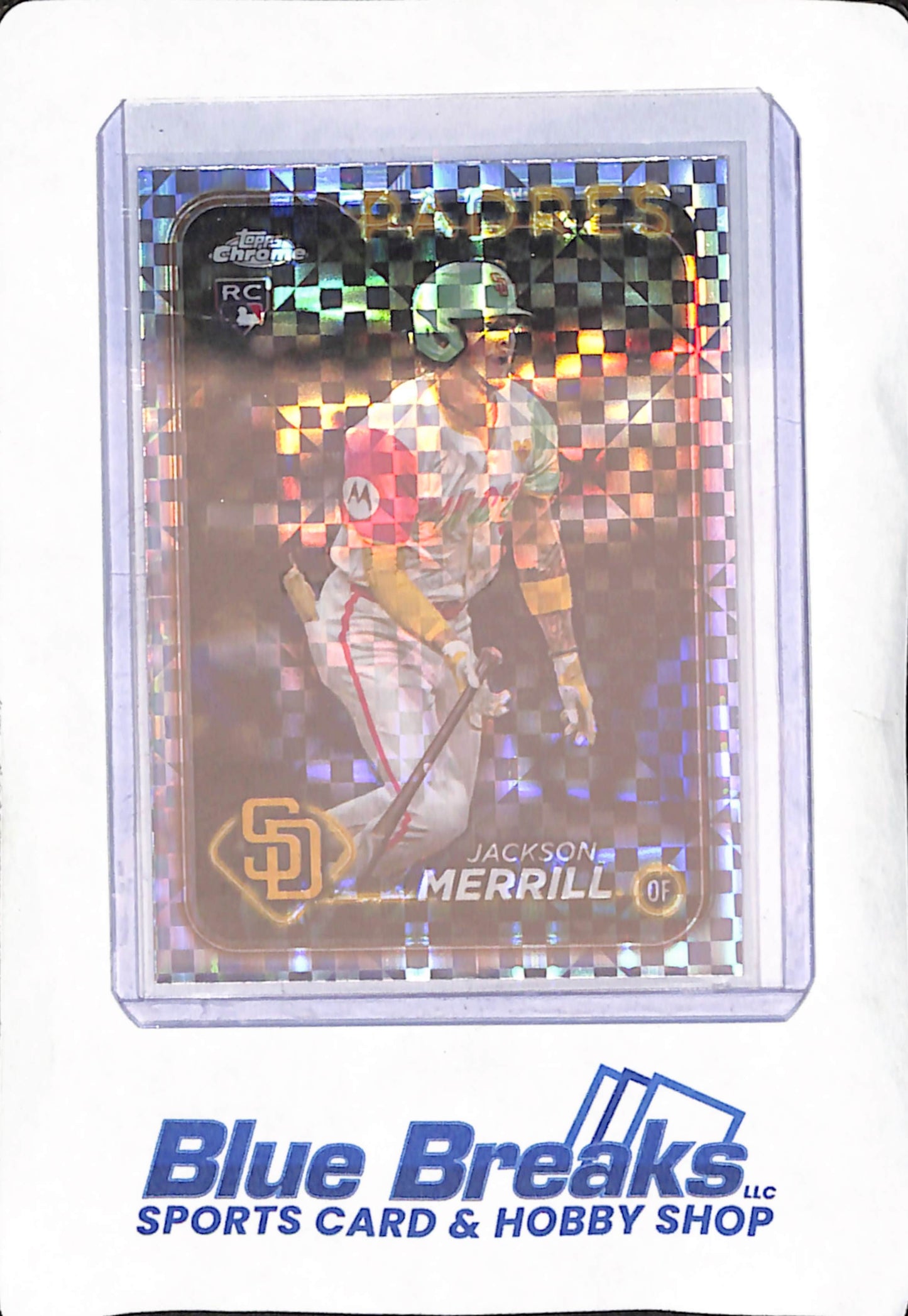 2024 Topps Chrome - Jackson Merrill - RC X-Fractor -San Diego Padres - Baseball - #USC153