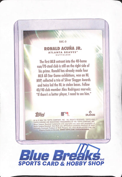 2024 Topps Chrome - Ronald Acuna Jr - Stratospheric - Atlanta Braves - Baseball - #SSC-3