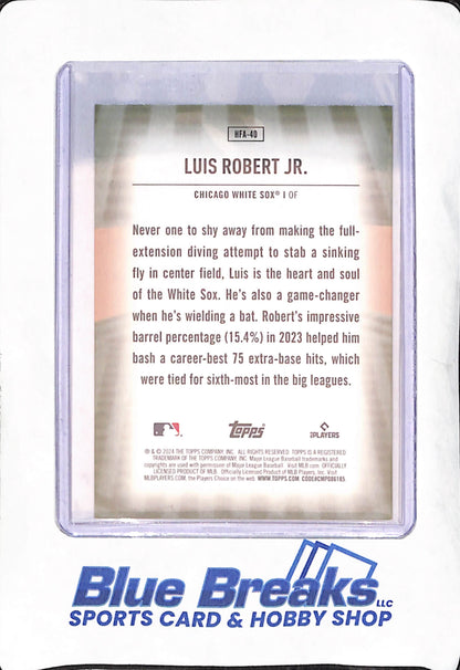 2024 Topps - Luis Robert Jr - Home Field Advantage - Chicago White Sox - Baseball - #HFA-40