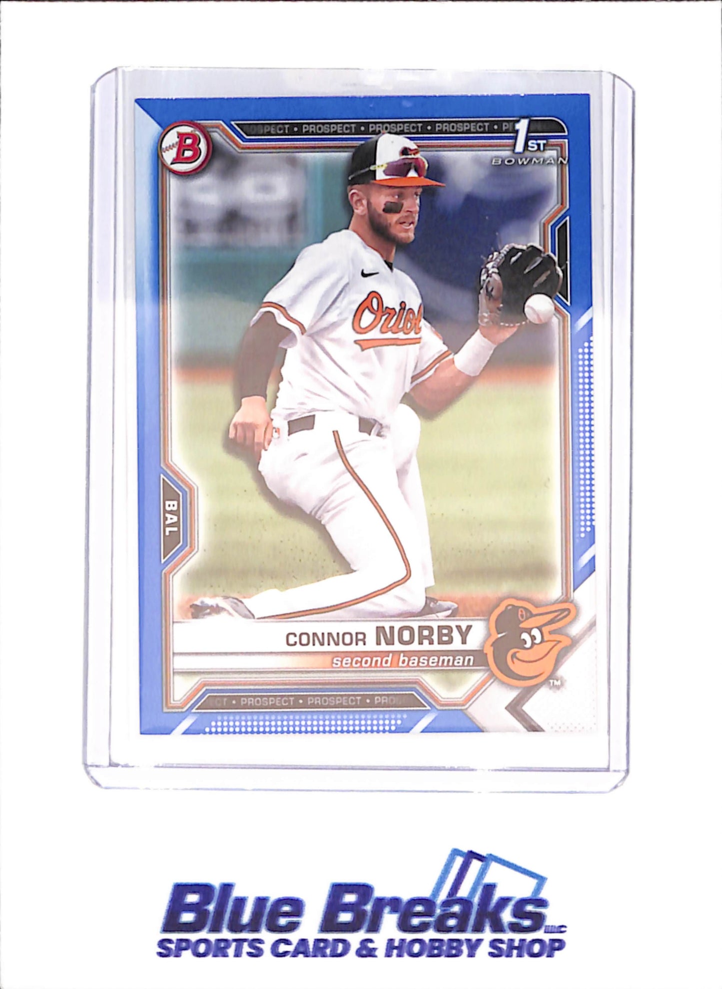 2021 Bowman Draft - Connor Norby - 1st Bowman - 138/150 - Baltimore Orioles - Baseball - #BD-50 - drop