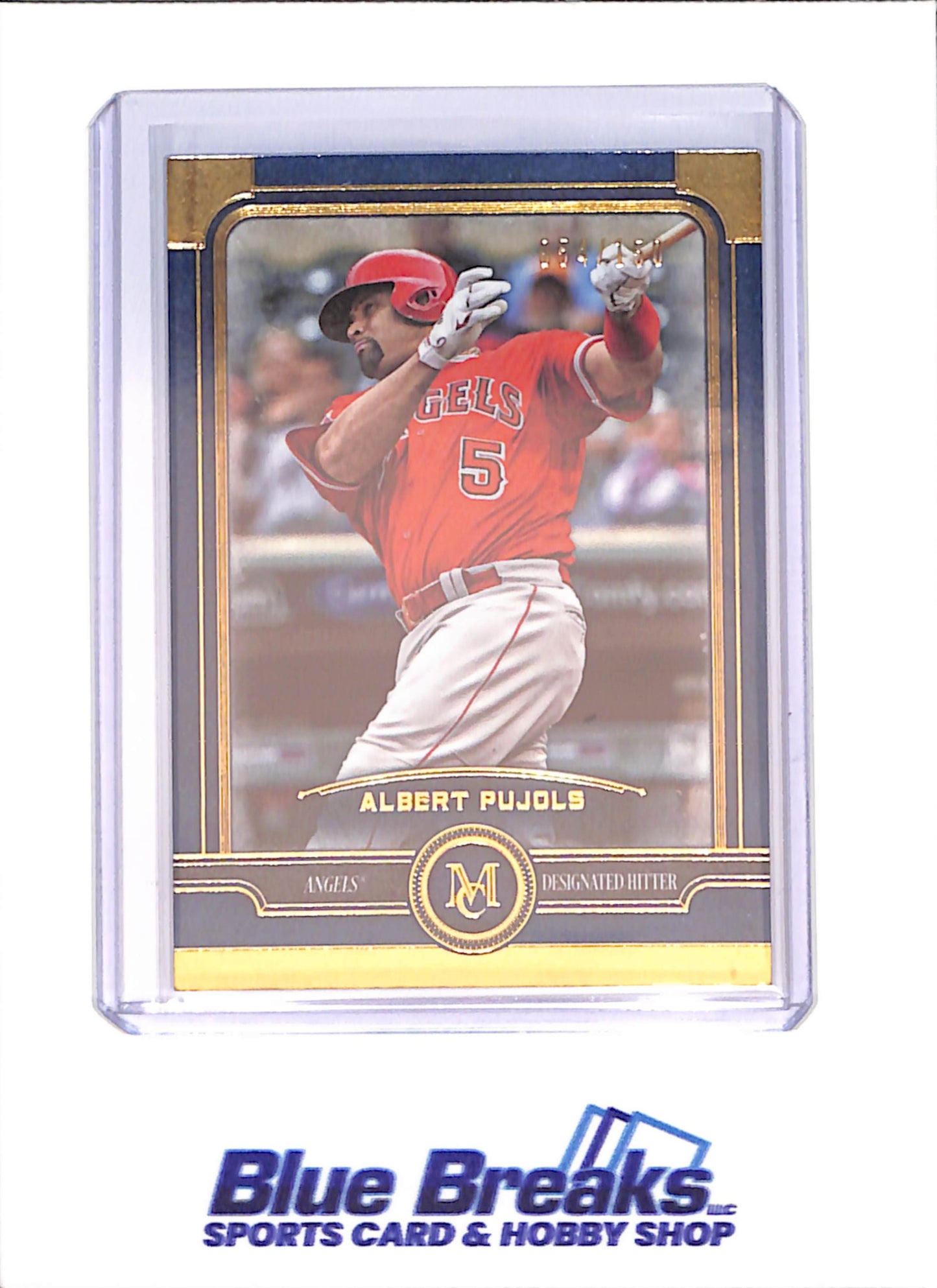 2019 Topps Museum Collection - Albert Pujols - 54/150 - Los Angeles Angels - Baseball - #2 - drop